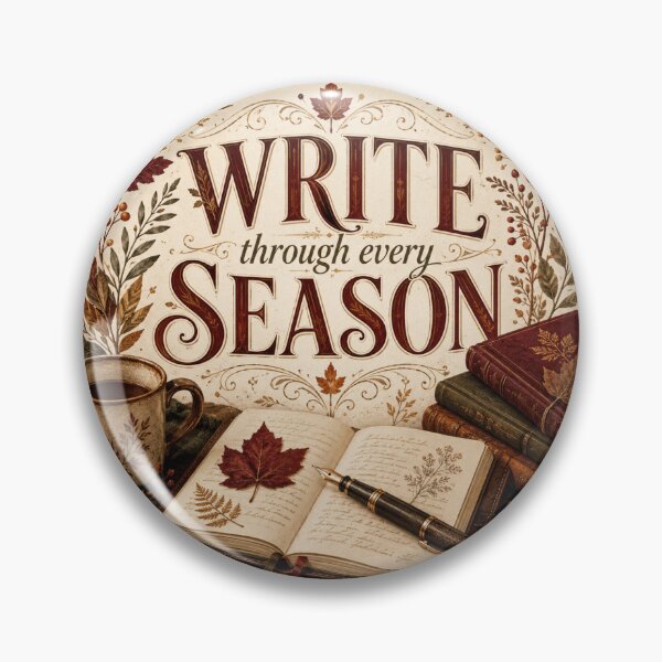 Item preview, Write Through Every Season – Autumn Writer Journaling Design designed and sold by astersgraphics.