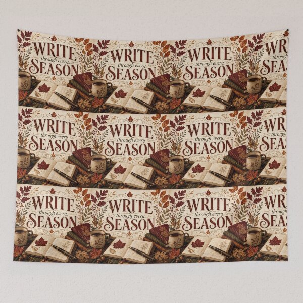 Item preview, Write Through Every Season – Autumn Writer Journaling Design designed and sold by astersgraphics.