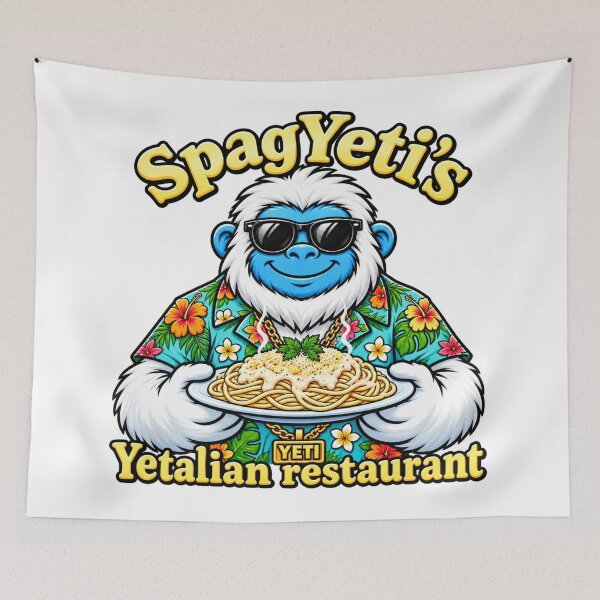 Item preview, SpagYetis Restaurant designed and sold by Fort Chiswell Trading Company.