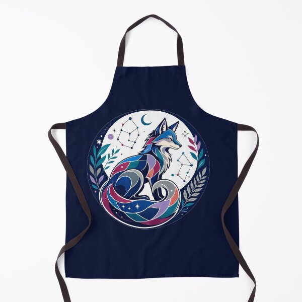 Item preview, Celestial Mystic Fox Stained Glass Cosmos designed and sold by Owcomm.