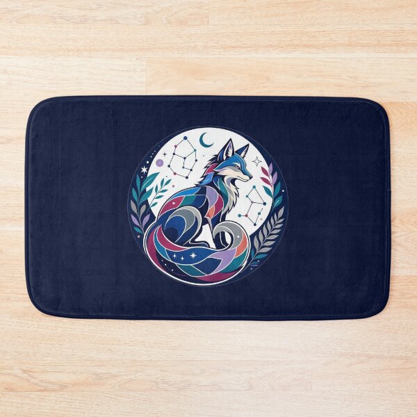 Item preview, Celestial Mystic Fox Stained Glass Cosmos designed and sold by Owcomm.