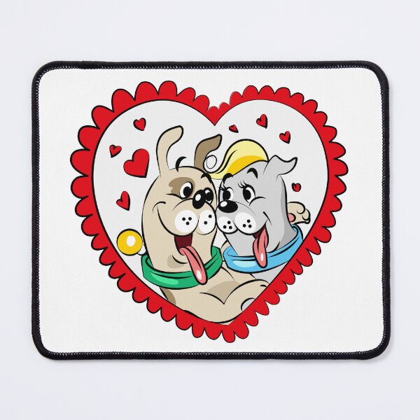 Item preview, Cute Dog Couple Valentine Love designed and sold by Ekaterina  Biserova.