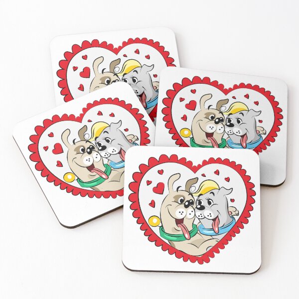 Item preview, Cute Dog Couple Valentine Love designed and sold by Ekaterina  Biserova.