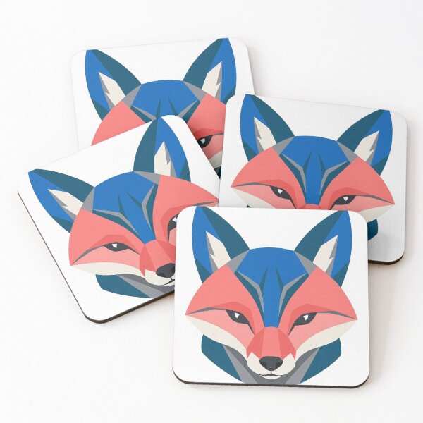Item preview, Geometric Fox Face Portrait Illustration designed and sold by Owcomm.