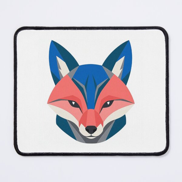 Item preview, Geometric Fox Face Portrait Illustration designed and sold by Owcomm.