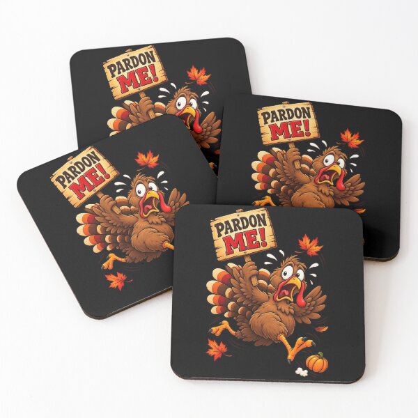 Item preview, Turkey Panic – Pardon Me Funny Thanksgiving Turkey Escape designed and sold by CreationbyVona.