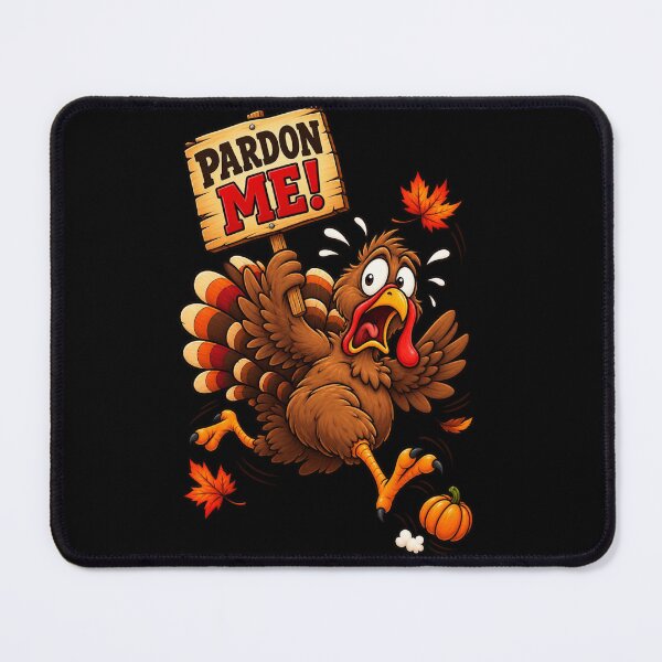Item preview, Turkey Panic – Pardon Me Funny Thanksgiving Turkey Escape designed and sold by CreationbyVona.