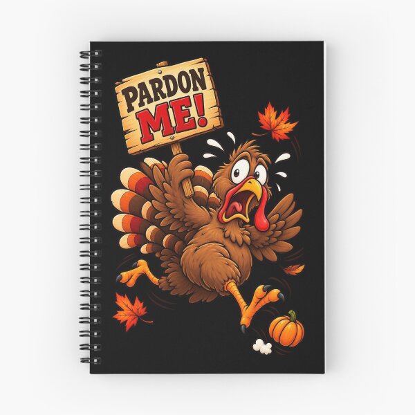 Item preview, Turkey Panic – Pardon Me Funny Thanksgiving Turkey Escape designed and sold by CreationbyVona.