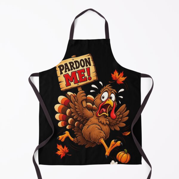 Item preview, Turkey Panic – Pardon Me Funny Thanksgiving Turkey Escape designed and sold by CreationbyVona.