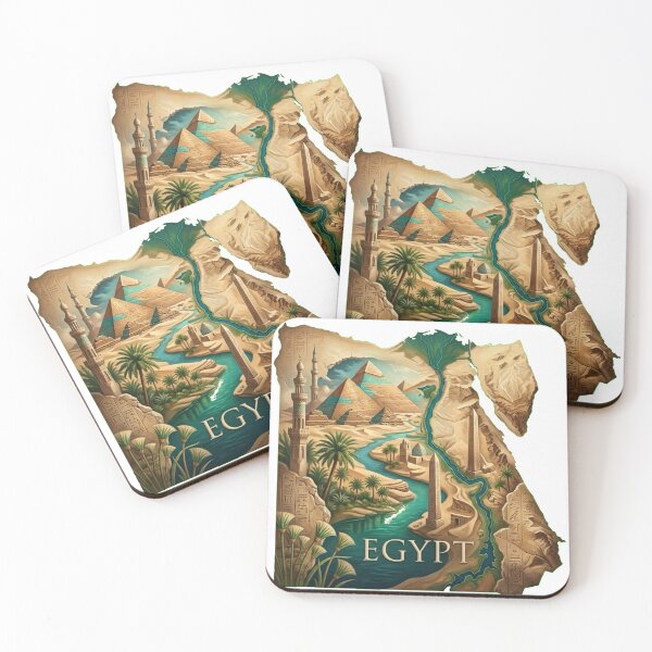 Item preview, Egypt Heritage Map designed and sold by M1-brand.