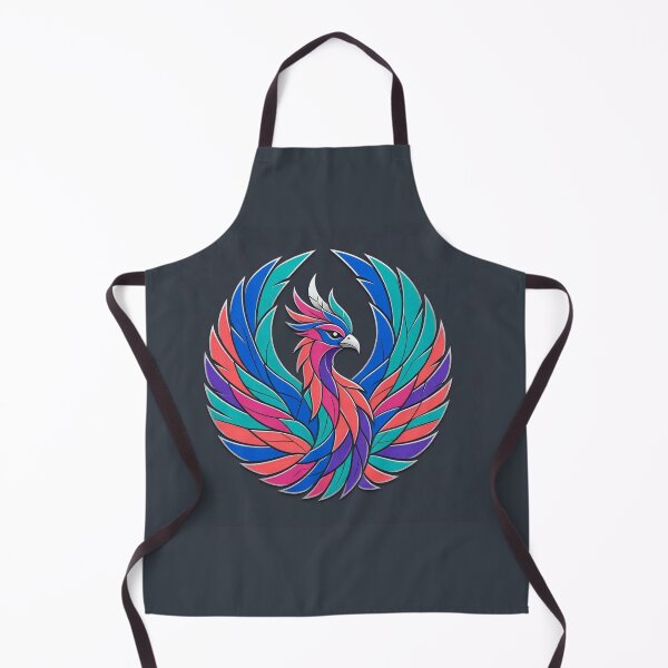 Item preview, Colorful Phoenix Bird Circular Mythical Crest designed and sold by Owcomm.