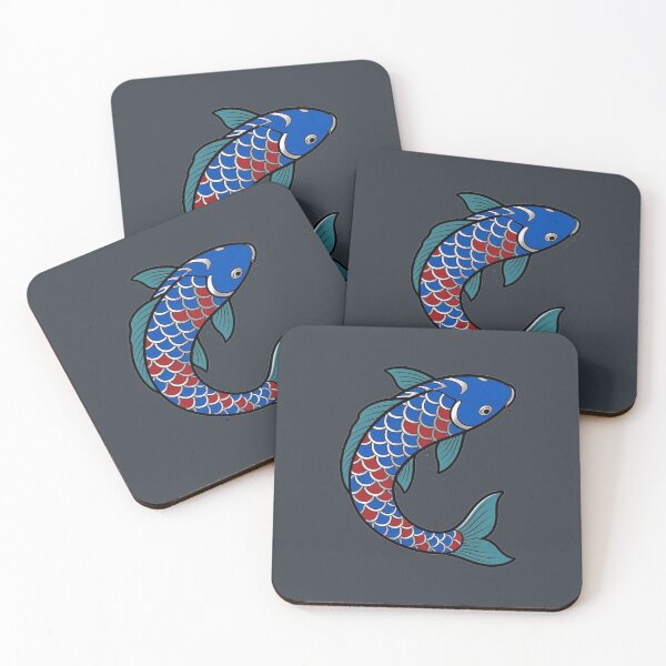 Item preview, Elegant Blue Koi Fish Japanese Carp designed and sold by Owcomm.