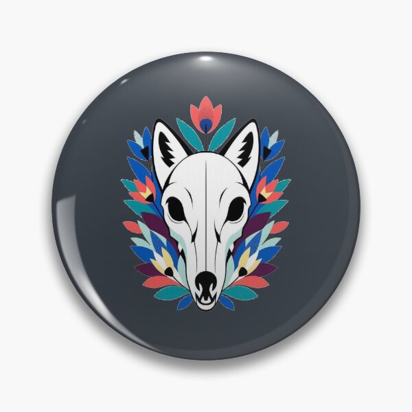 Item preview, Mystical Animal Skull With Floral Foliage designed and sold by Owcomm.