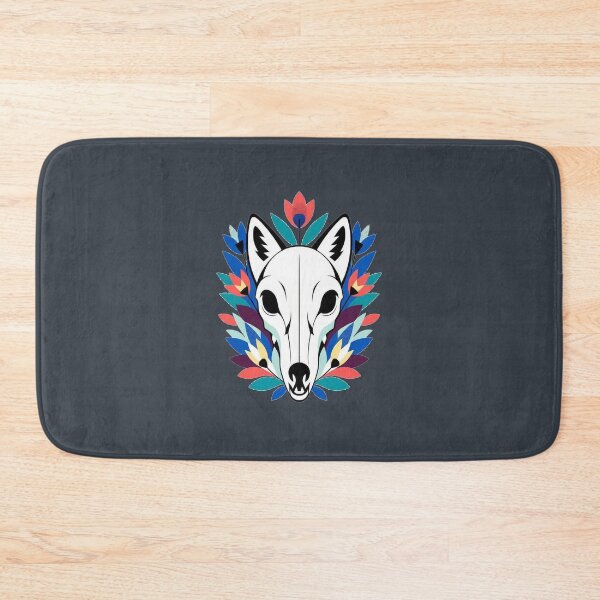 Item preview, Mystical Animal Skull With Floral Foliage designed and sold by Owcomm.
