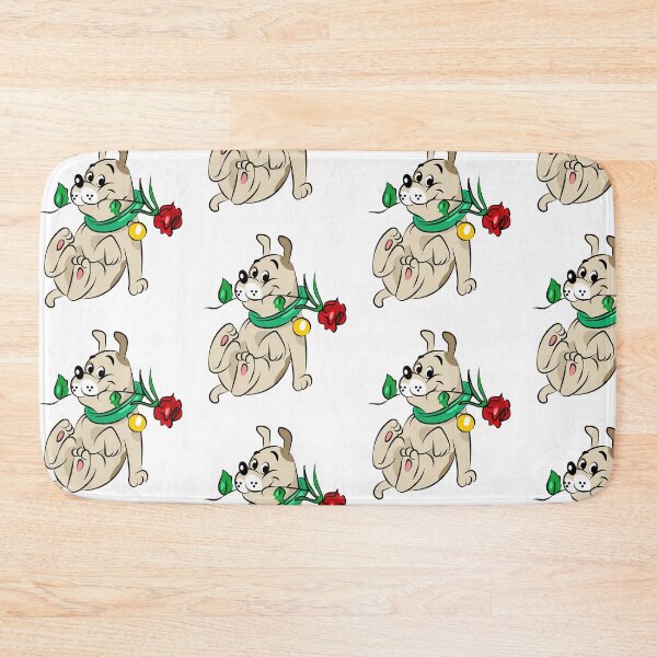 Item preview, Cute Dog with Rose Valentine designed and sold by Ekaterina  Biserova.