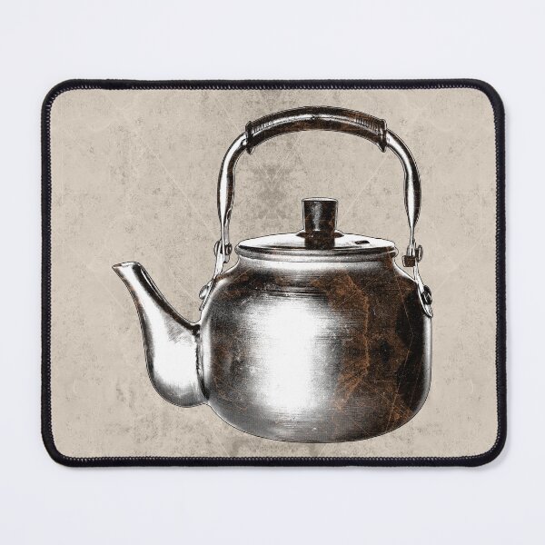 Item preview, Vintage Aluminum Stovetop Tea Kettle Worn Metal brown designed and sold by Ghoul Enterprises.