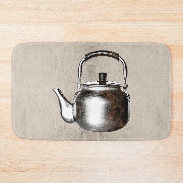 Item preview, Vintage Aluminum Stovetop Tea Kettle Worn Metal brown designed and sold by Ghoul Enterprises.