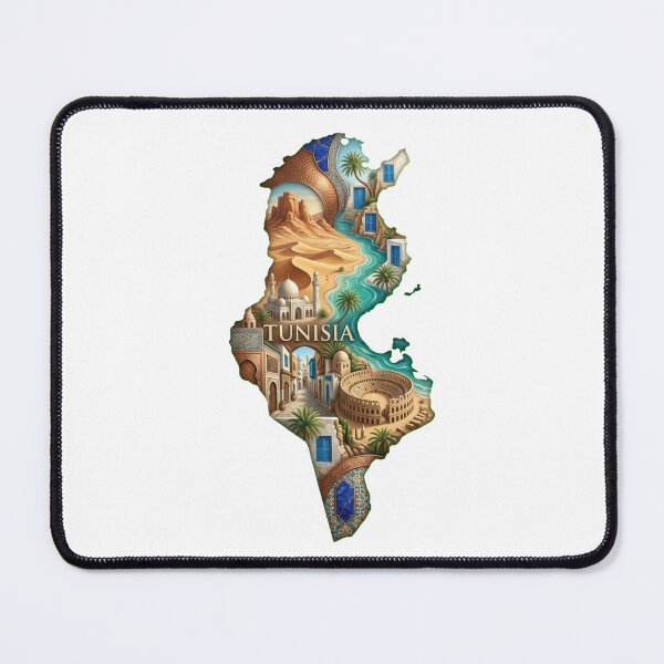 Item preview, Tunisia Heritage Map designed and sold by M1-brand.
