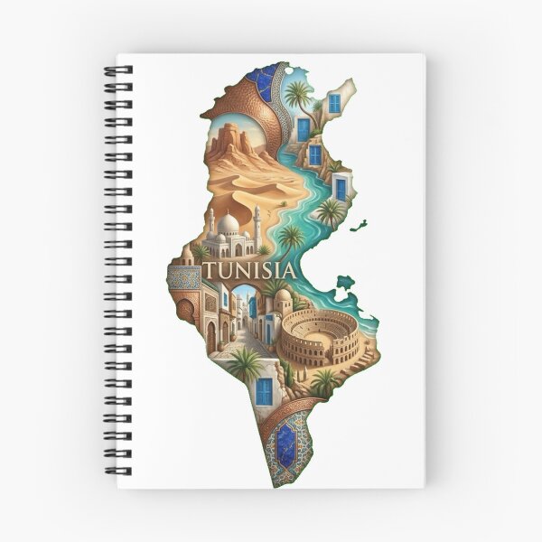 Item preview, Tunisia Heritage Map designed and sold by M1-brand.