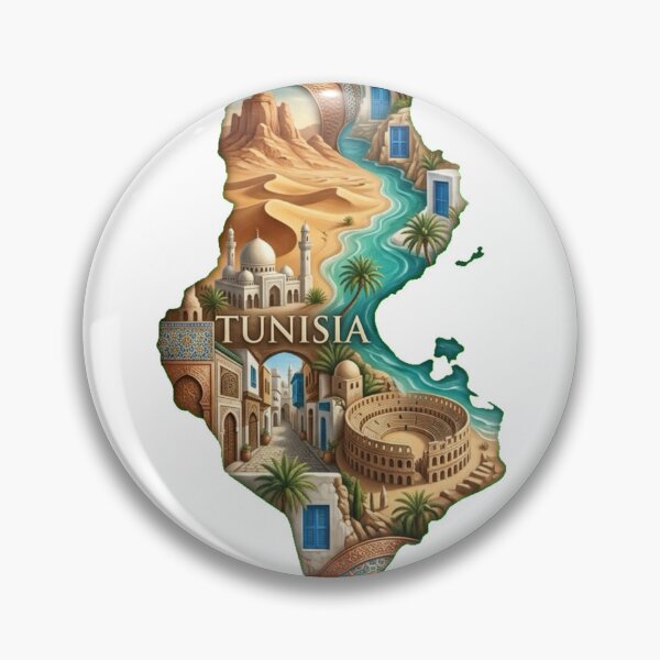 Item preview, Tunisia Heritage Map designed and sold by M1-brand.
