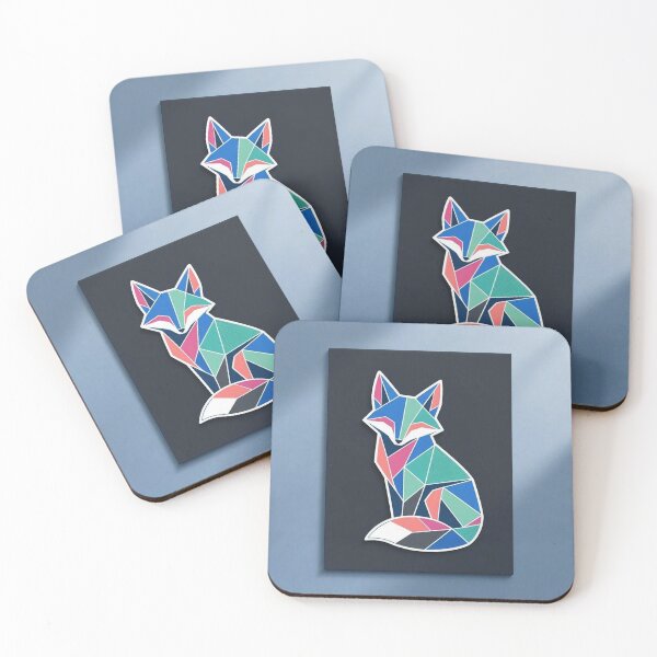 Item preview, Geometric Colorful Polygon Fox Illustration designed and sold by Owcomm.