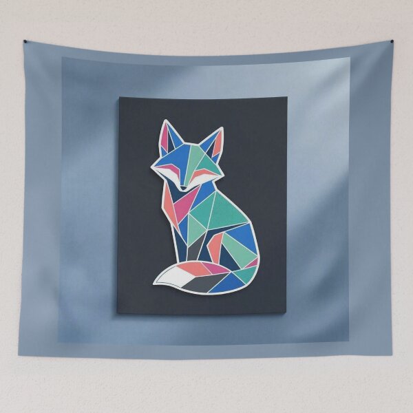Item preview, Geometric Colorful Polygon Fox Illustration designed and sold by Owcomm.