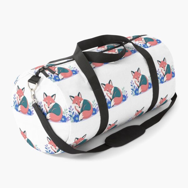 Item preview, Cute Red Fox Resting Among Blue Florals designed and sold by Owcomm.