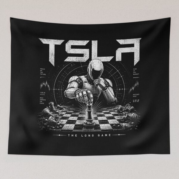 Item preview, TSLA Bull – Stock Market Investor Design designed and sold by TEEJAMBOREE.