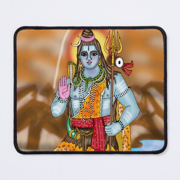 Item preview, Lord Shiva Digital Drawing | Mahadev Hindu God Spiritual Artwork Illustration designed and sold by Harshit_Digital_Arts.