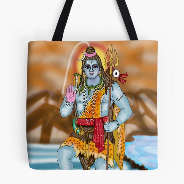 Item preview, Lord Shiva Digital Drawing | Mahadev Hindu God Spiritual Artwork Illustration designed and sold by Harshit_Digital_Arts.