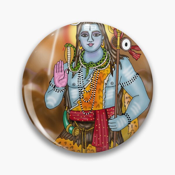 Item preview, Lord Shiva Digital Drawing | Mahadev Hindu God Spiritual Artwork Illustration designed and sold by Harshit_Digital_Arts.