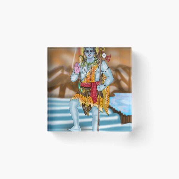 Item preview, Lord Shiva Digital Drawing | Mahadev Hindu God Spiritual Artwork Illustration designed and sold by Harshit_Digital_Arts.