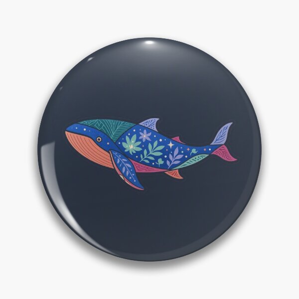 Item preview, Magical Floral Whale Ocean Life Illustration designed and sold by Owcomm.