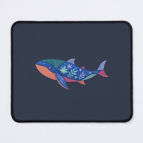 Item preview, Magical Floral Whale Ocean Life Illustration designed and sold by Owcomm.