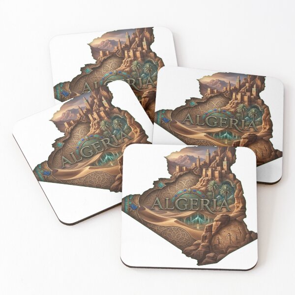 Item preview, Algeria Heritage Map designed and sold by M1-brand.