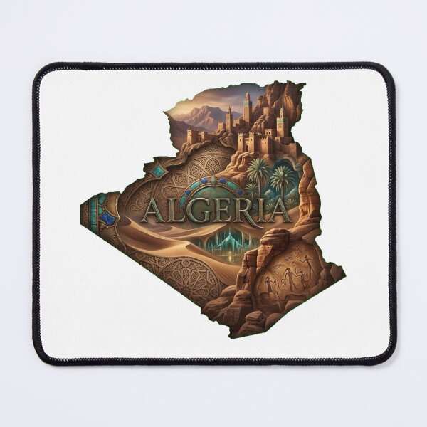 Item preview, Algeria Heritage Map designed and sold by M1-brand.