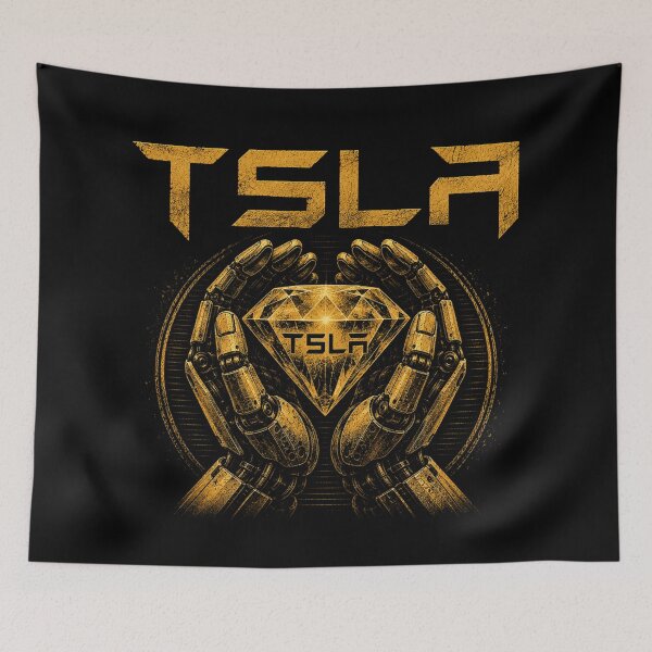 Item preview, TSLA Bull – Stock Market Investor Design designed and sold by TEEJAMBOREE.