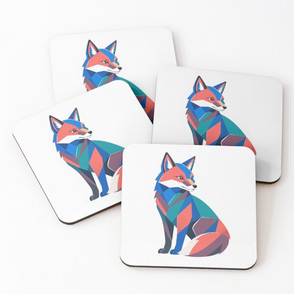 Item preview, Geometric Colorful Fox Illustration designed and sold by Owcomm.