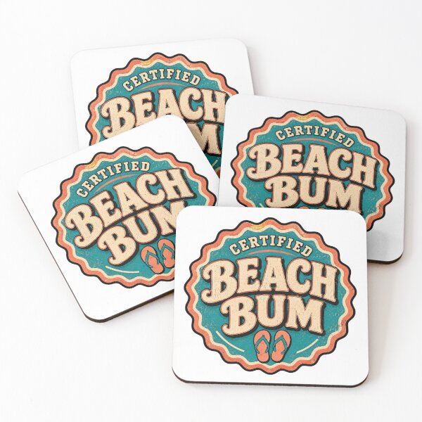 Item preview, Certified Beach Bum Vintage Summer Vacation Badge designed and sold by EastEndTownie.