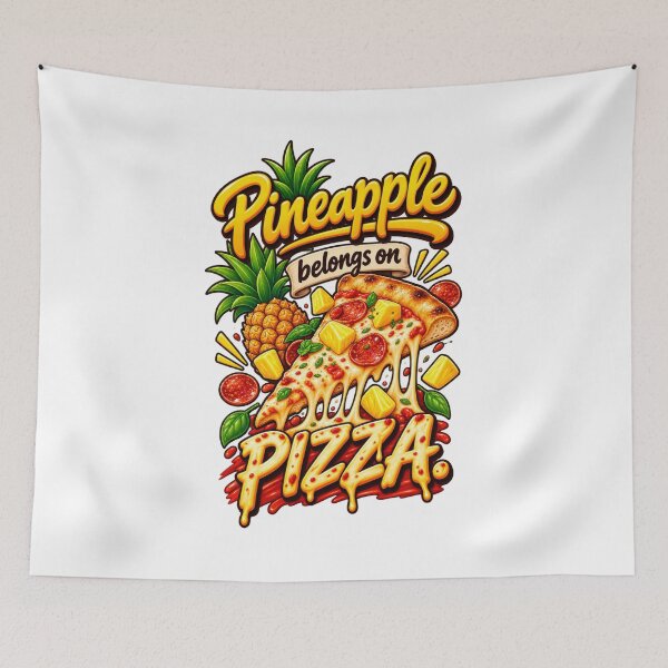 Item preview, Pineapple Belongs On Pizza designed and sold by thebigleebowski.