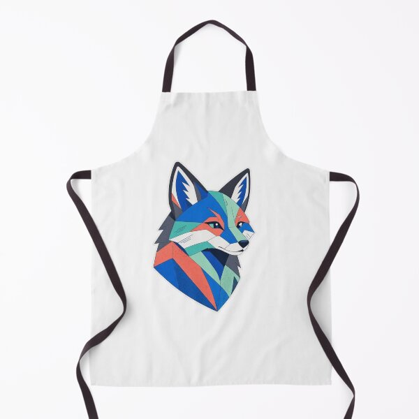 Item preview, Geometric Blue Fox Head Illustration designed and sold by Owcomm.