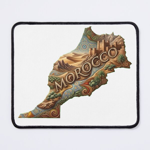 Item preview, Morocco Heritage Map designed and sold by M1-brand.