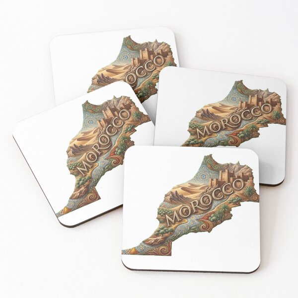 Item preview, Morocco Heritage Map designed and sold by M1-brand.