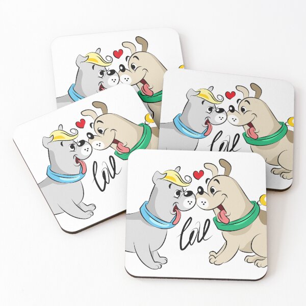 Item preview, Cute Dogs in Love Valentine designed and sold by Ekaterina  Biserova.
