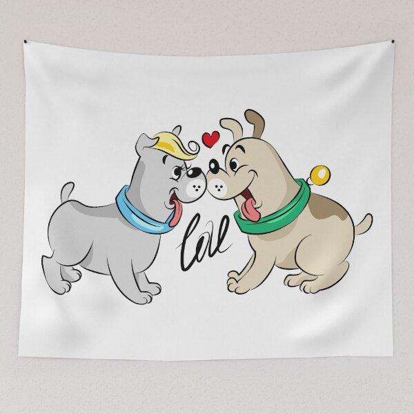 Item preview, Cute Dogs in Love Valentine designed and sold by Ekaterina  Biserova.