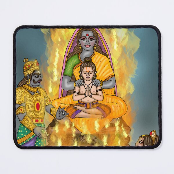 Item preview, Holi Festival (The burning of Holika ) Digital Drawing | Colorful Indian Festival Artwork designed and sold by Harshit_Digital_Arts.