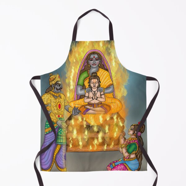 Item preview, Holi Festival (The burning of Holika ) Digital Drawing | Colorful Indian Festival Artwork designed and sold by Harshit_Digital_Arts.