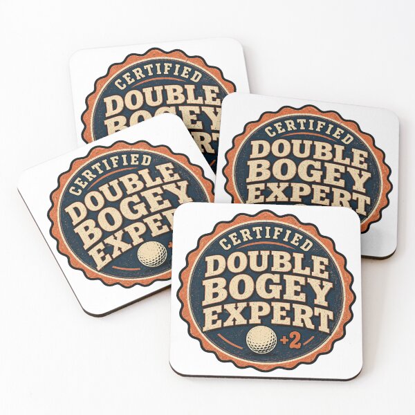 Item preview, Certified Double Bogey Expert Funny Vintage Golf Badge designed and sold by EastEndTownie.