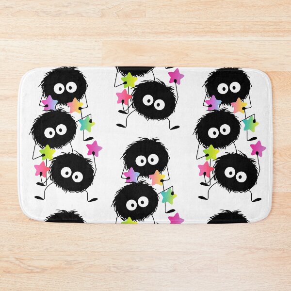Item preview, Cute Soot Sprites with Colorful Stars – Whimsical Studio Ghibli Inspired Art designed and sold by Bloomie_Studio .