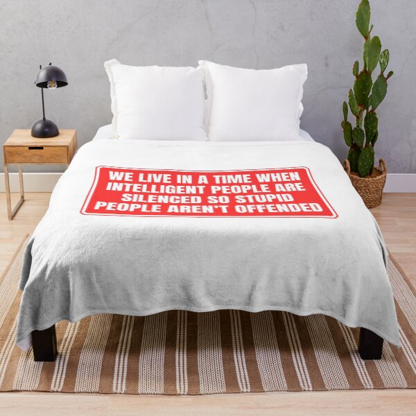Item preview, We Live In A Time When Intelligent People Are Silenced Quote designed and sold by Dondonmart.